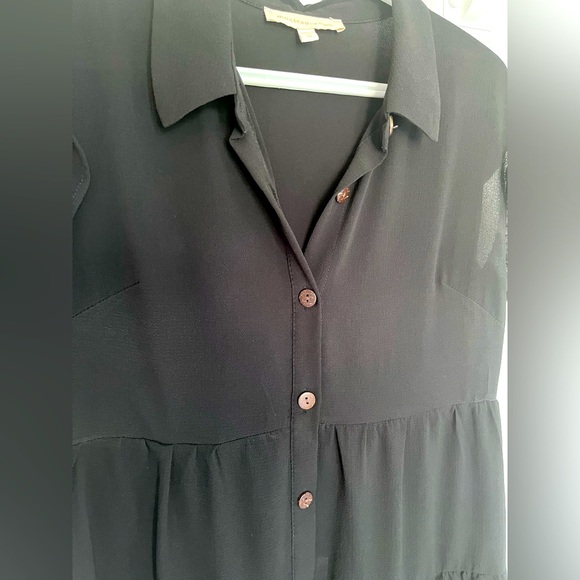 Black Dress with Ruffles - Picture 3 of 5